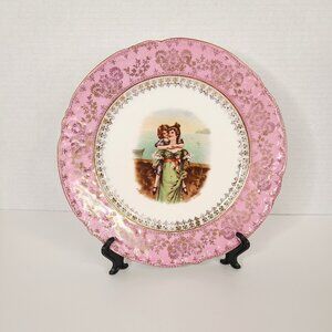 Antique Victoria Austria Portrait Plate by Maude Goodman